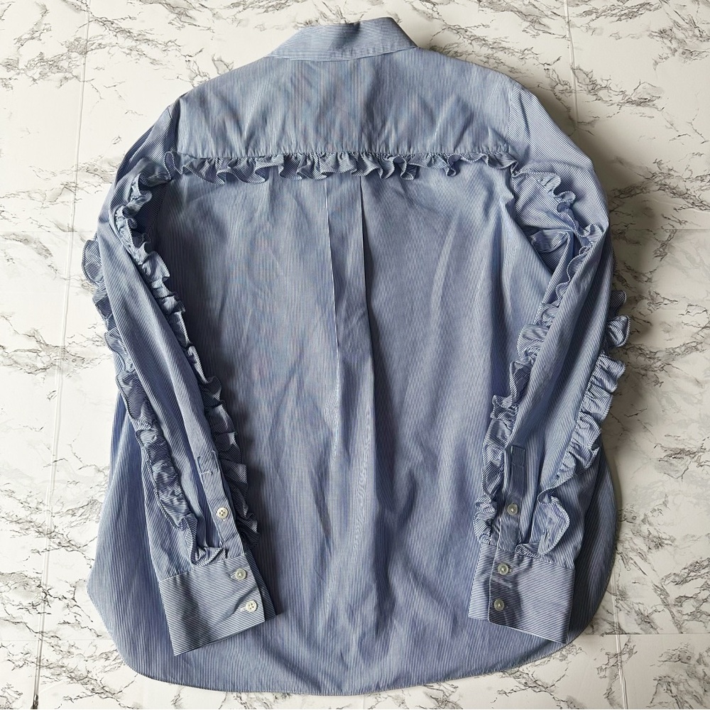 Tibi Ruffle Button Down Shirt - Picture 8 of 9